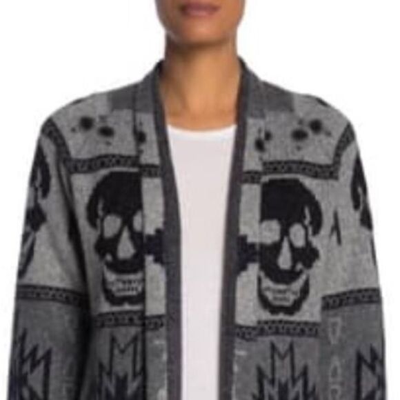 New Skull Cashmere Willa Wool & Cashmere Cardigan Large - Picture 3 of 13